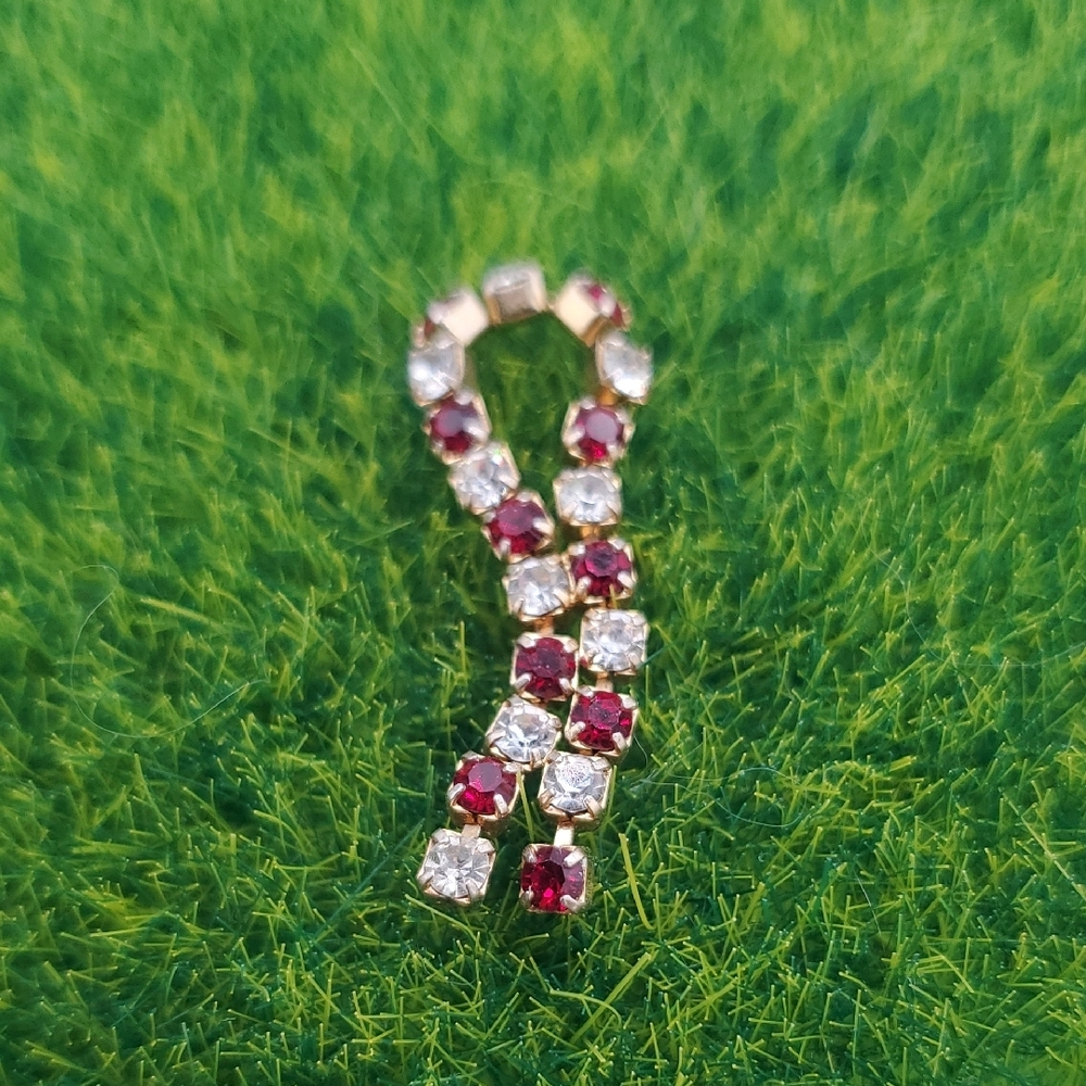 Red And Clear Crystal Pendant P327